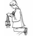 Altar Server On Knees