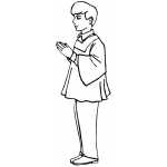 Praying Altar Server
