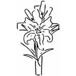 Cross And Flower