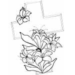 Cross And Lilies
