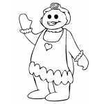 Gingerbread Waving Woman