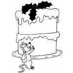 Mouse And Big Cake