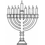 Burning Menorah