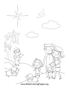 Family with Sheep