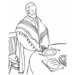 Priest Saying Grace