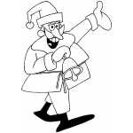 Pointing Santa With Bell
