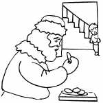 Santa Eating Cookies