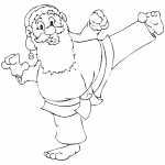 Santa Karate Master