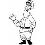 Santa With Bell